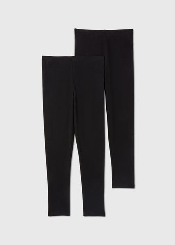 2 Pack Black Leggings (7-15yrs) G403597