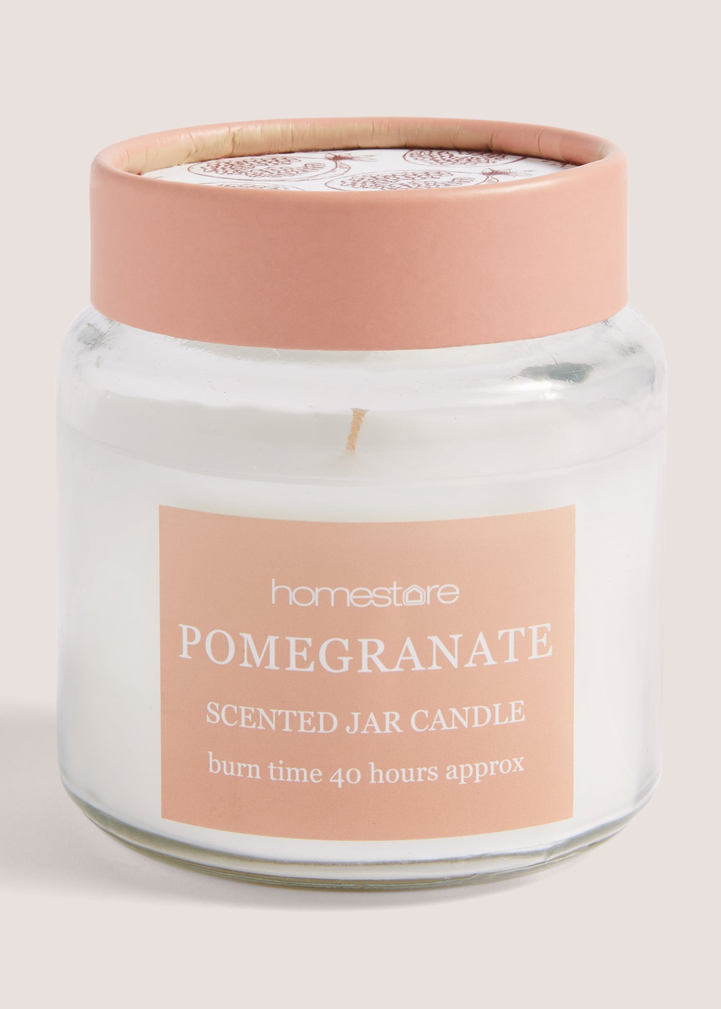 Pomegranate Scented Jar Candle White M698704