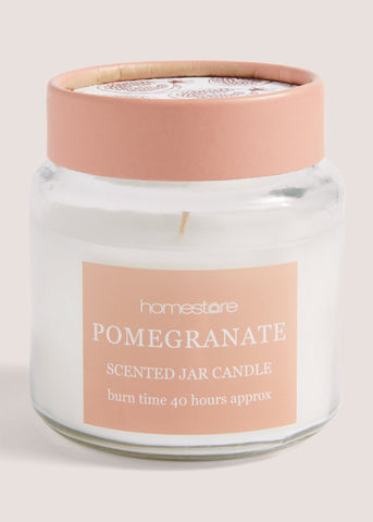 Pomegranate Scented Jar Candle (340g) White M698241