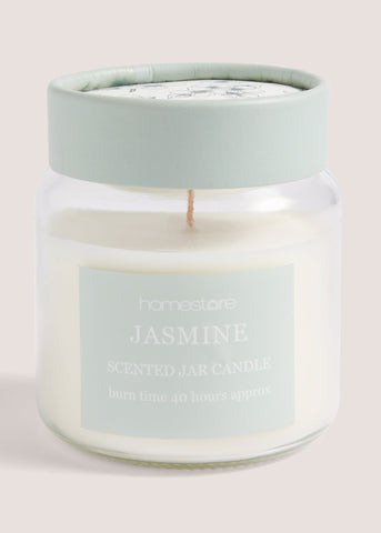 Jasmine Scented Jar Candle (340g) Cream M698242