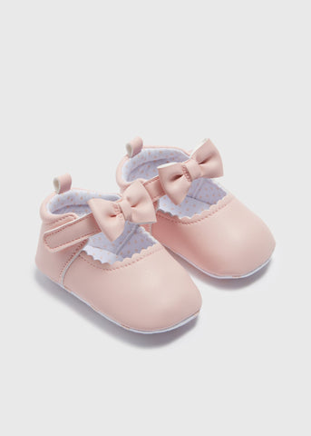 Baby Pink Bow Ballet Shoes (Newborn-18mths)  C303291