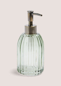 Green Glass Soap Dispenser ( 7x 7x17.6CM) M814727