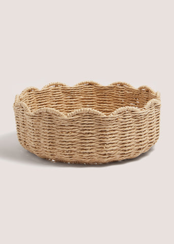 Retreat Scalloped Basket Brown M484752