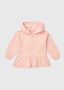 Girls Pink Heart Zip Up Hoodie (1-7yrs)  C251415