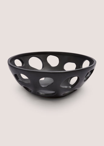 Black Ceramic Bowl (26cm x 26cm x 10cm) M698187