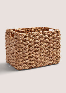 Woven Cottage Rectangle Basket (43cm x 30cm x 27cm) Natural M698238