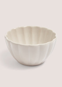 White Scalloped Nibble Bowl Cream M484822