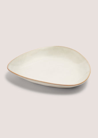 Organic Casa Serve Plate (19cm x 20cm) Cream M484832