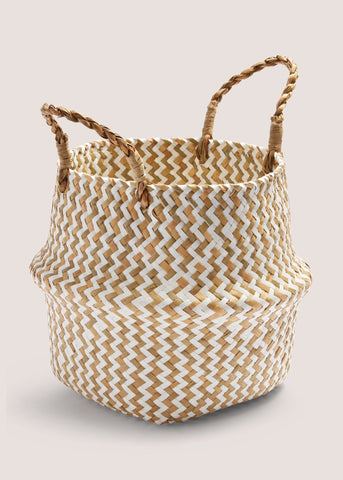 Belly Cabana Basket (25cm x 30cm x 30cm) Natural M698272