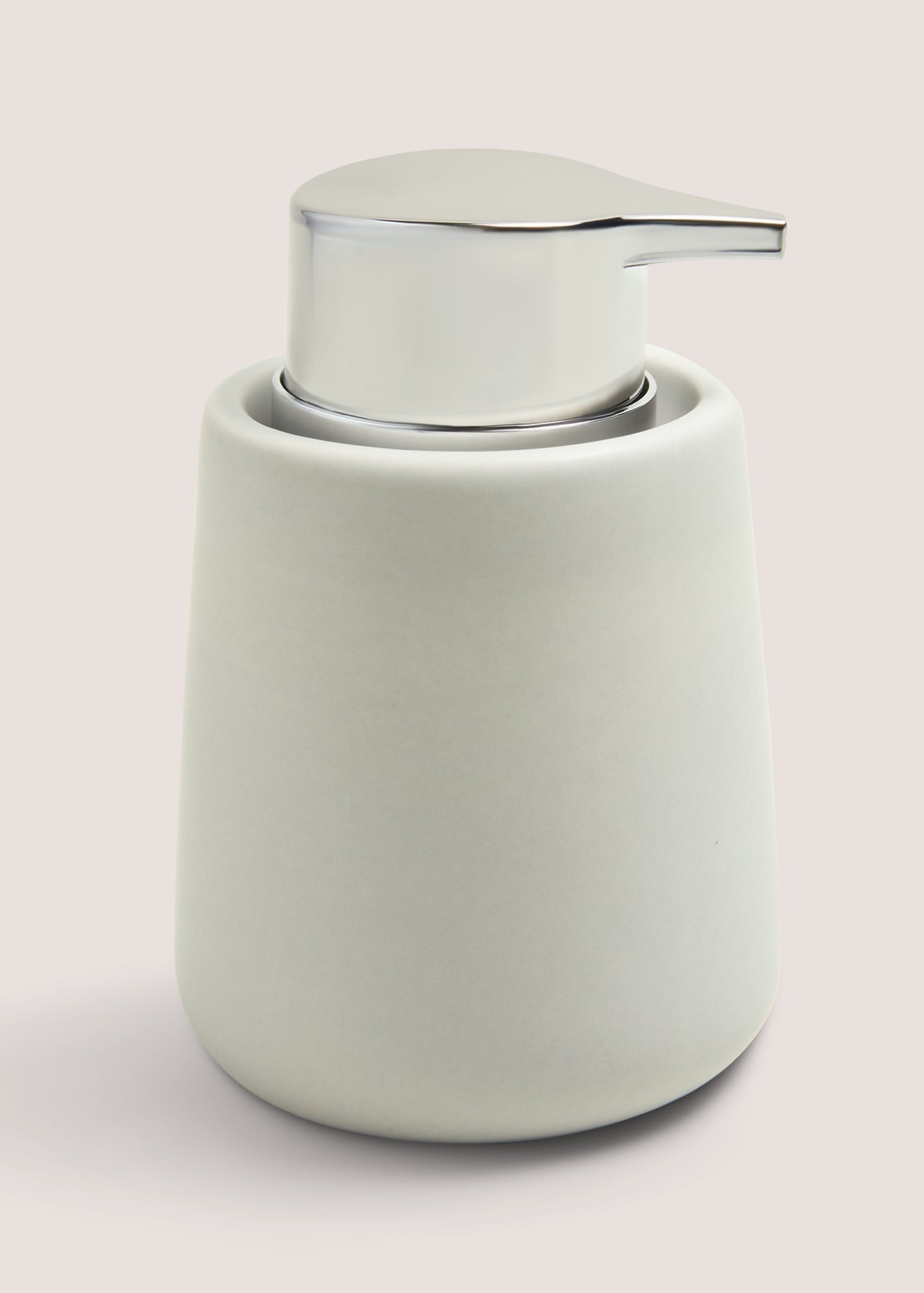 Grey Modern Ceramic Soap Dispenser (8cm x 13cm) M814798