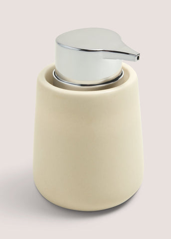 Beige Modern Ceramic Soap Dispenser (8cm x 13cm) M814799