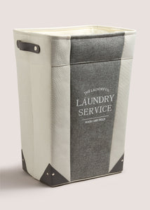 Laundry Co Grey Fabric Laundry Bag M814838