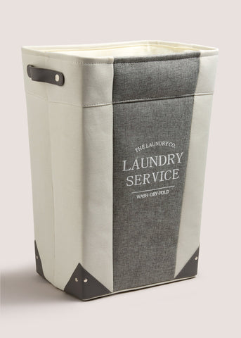 Laundry Co Grey Fabric Laundry Bag M814838