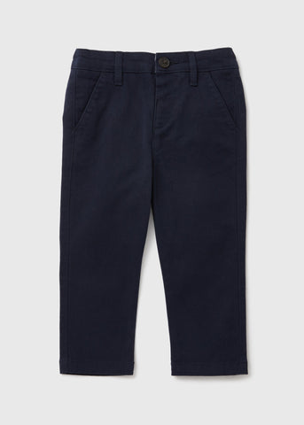 Boys Navy Chino Trousers (1-7yrs)  B368474