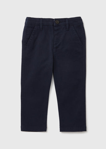 Boys Navy Chino Trousers (1-7yrs)  B368475