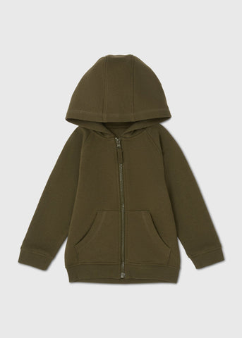 Boys Khaki Zip Up Hoodie (1-7yrs)  B368683