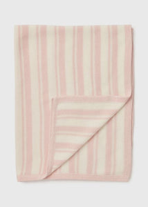 Stripe Knitted Blanket Pink C136262