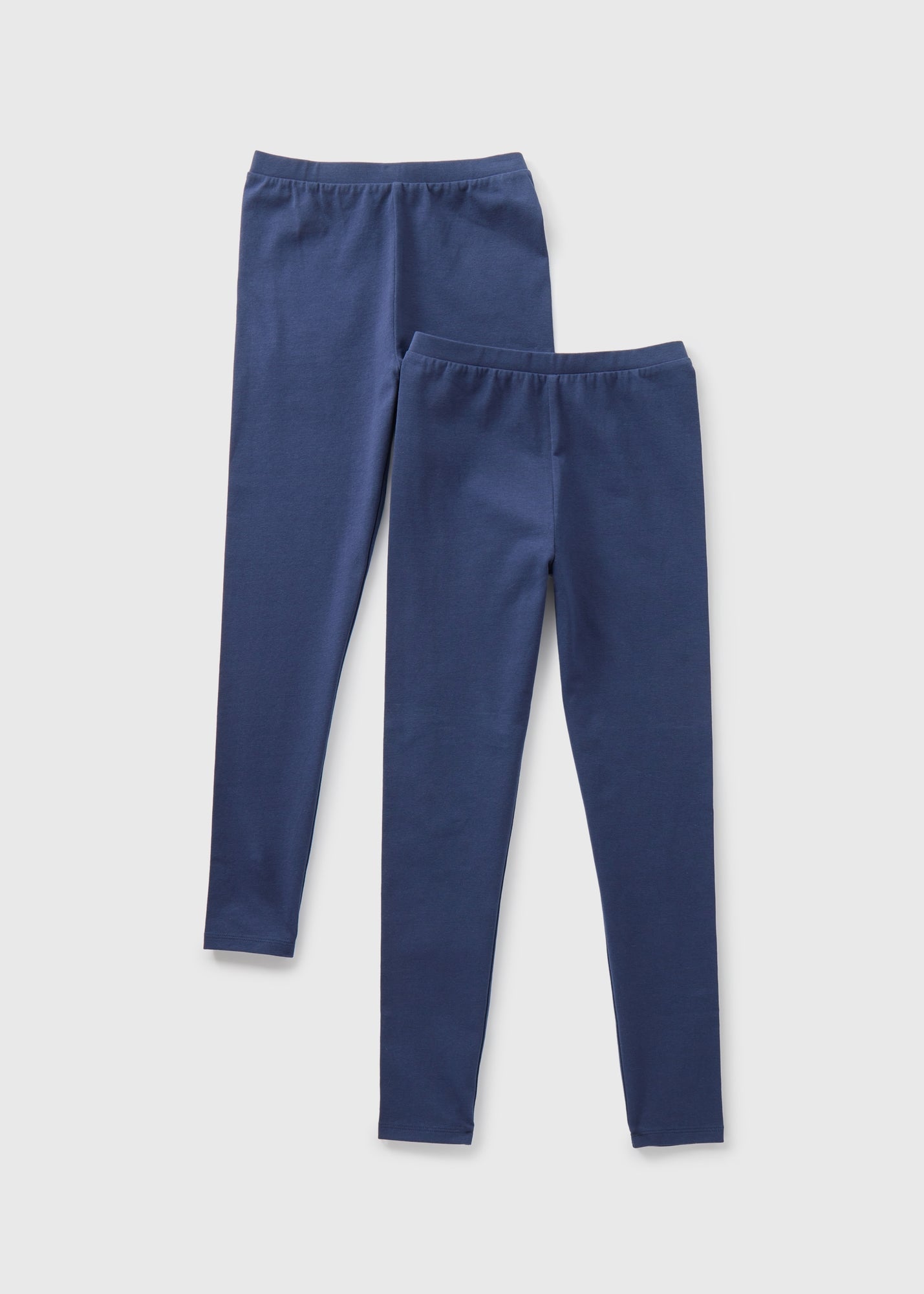 Girls 2 Pack Navy Leggings (7-13yrs)  G402879