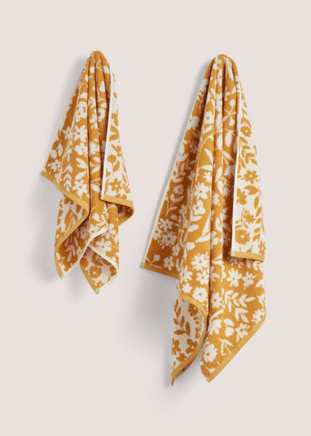 Yellow Floral Cottage Towel (500gsm)  M173913