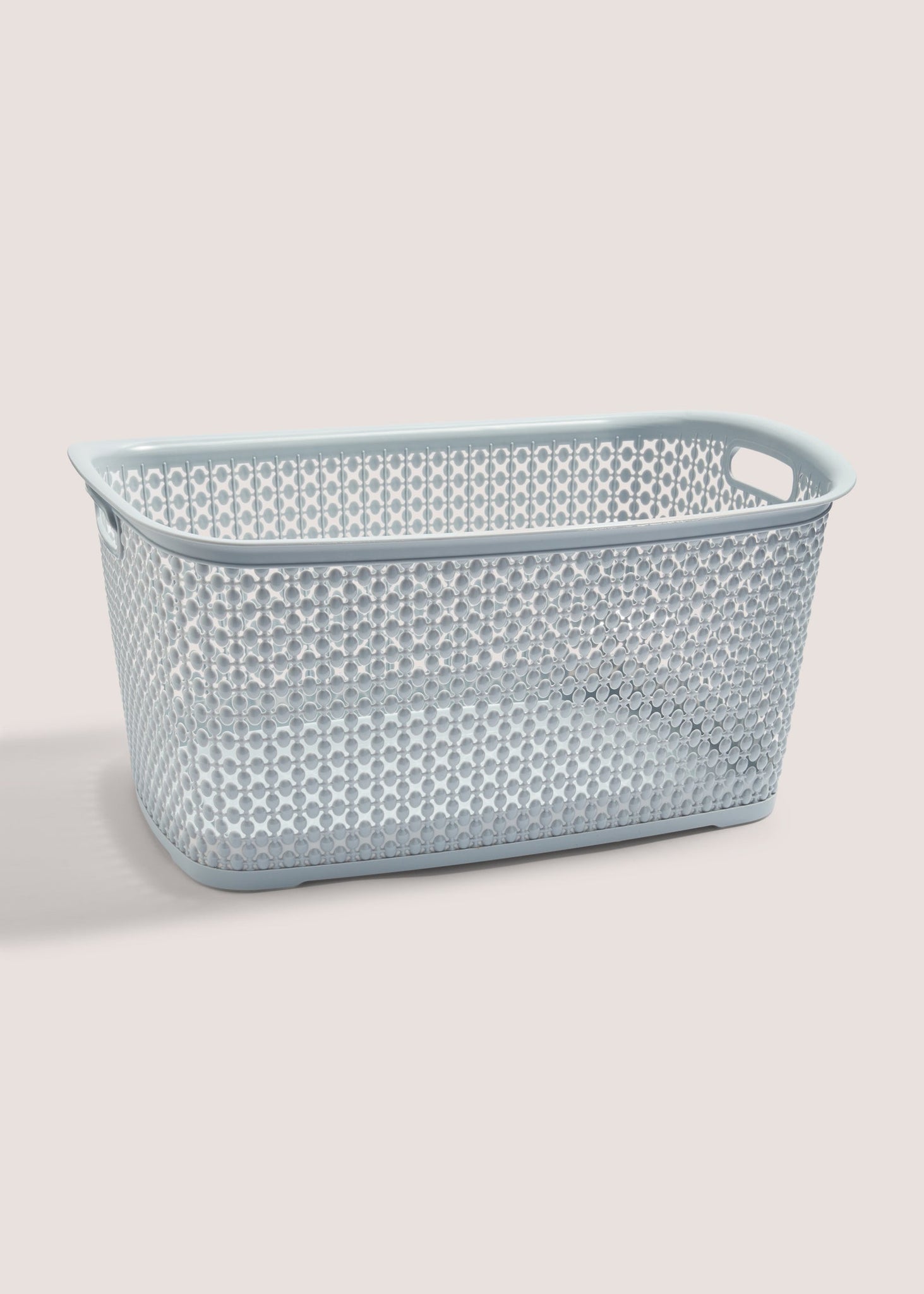 PLASTIC LAUNDRY BASKET  D GREY M814768