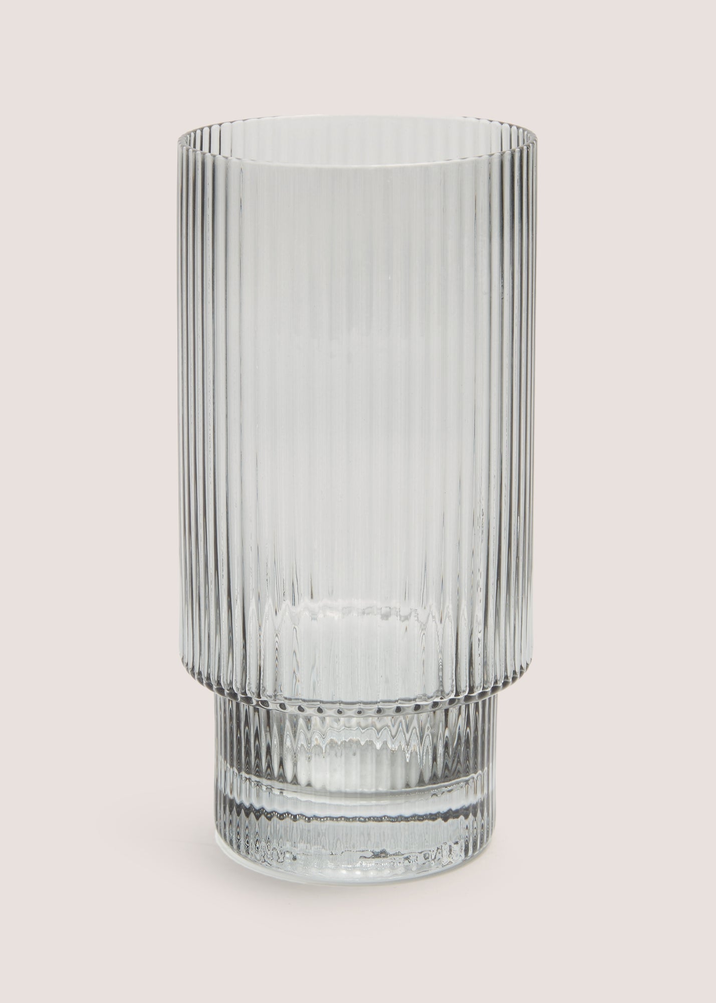 Glass Ribbed Tumbler (7cm x 14cm) M484783