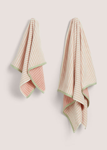 Pink Retreat Stripe Towel (500gsm)  M421409 M421409