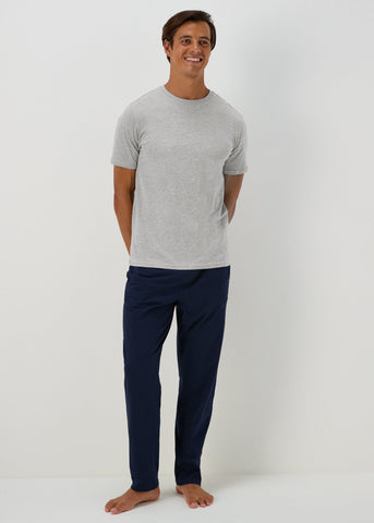 Grey T-Shirt Pyjama Set  M251156
