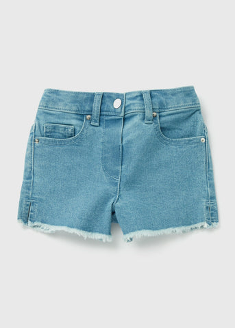 Girls Blue Denim Shorts (1-7yrs)  C260875