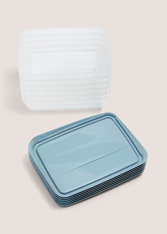 6 Pack Blue Containers (15cm x 11cm x 4.5cm) M484855