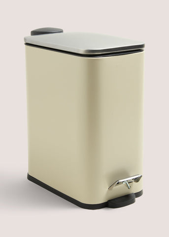 Bathroom Beige Modern Metal Bin (28cm x 25cm) M814808