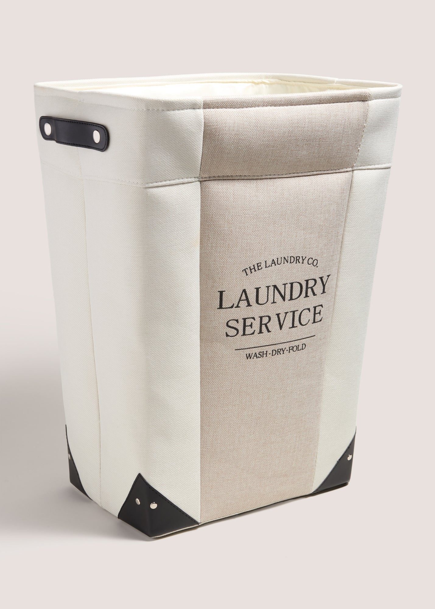 Laundry Co Fabric Laundry Bag (55x40x30cm) Cream M814839