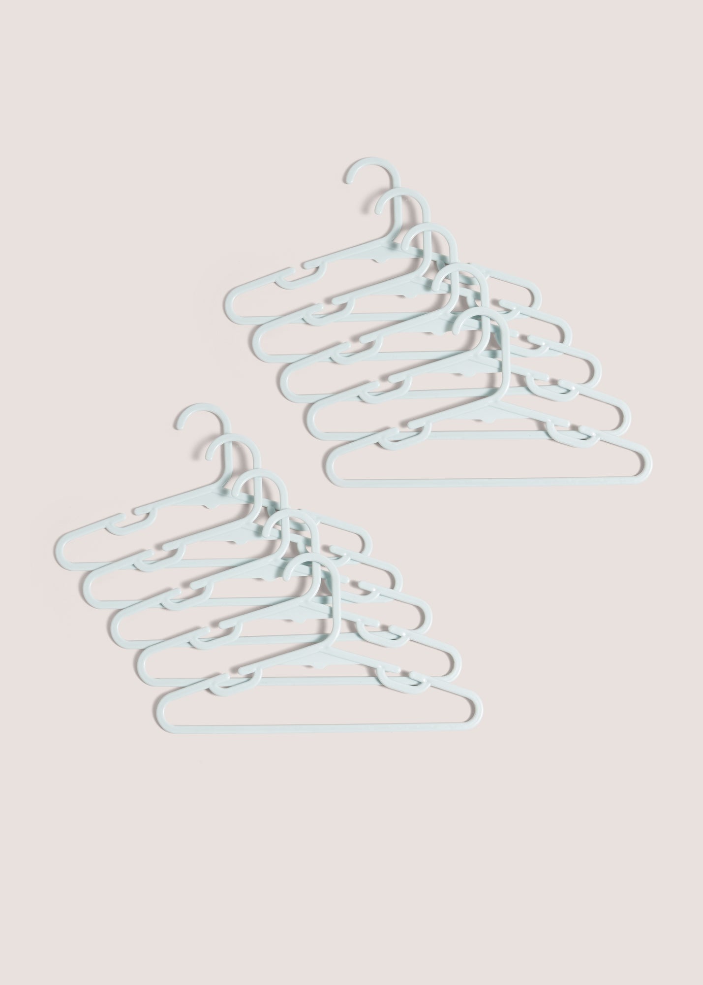 Kids 10 Pack Blue Plastic Hangers 
(37cm x 21cm) M484948