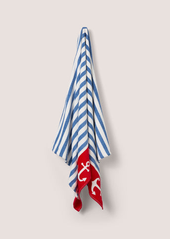 Blue Nautical Stripe Towel (140cm x 70cm) Multi M201620