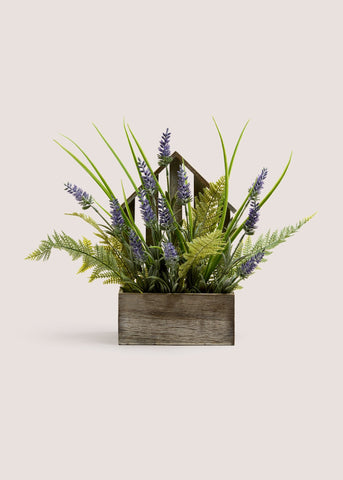 Lavender Wood House Trough (38cm x 42cm x 23cm) M698301