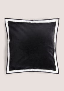CONTRAST EDGE VELVET CUSHION M494023
