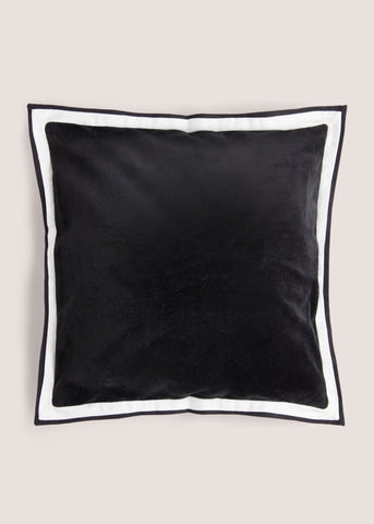 CONTRAST EDGE VELVET CUSHION M494023