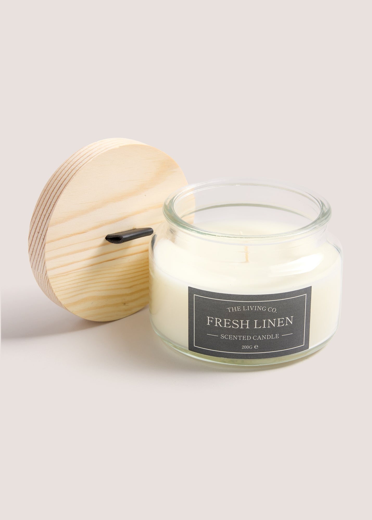 Fresh Linen Scented Candles (200g) Black M698381
