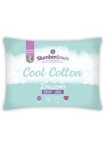 Slumberdown Cool Cotton Pillow Pair White M238012