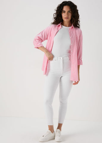 White Ankle Grazer Skinny Jeans  F511510