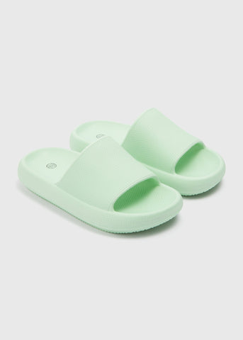 Girls Lime Cloud Sliders (1-13yrs)  C303463