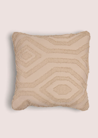 Cream Geo Tufted Cushion (43cm x 43cm) M494100