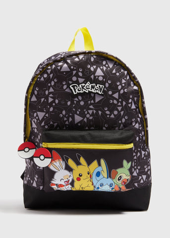 Pokemon Kids Black Backpack (39cm x 33cm)  C303598