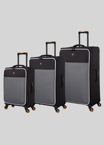 IT Luggage Charcoal Soft Suitcase  M472747