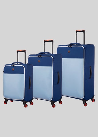 IT Luggage Navy Soft Suitcase  M472748