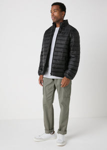 Black Padded Puffa Jacket  M207069