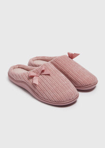 Pink Hidden Support Mule Slippers  F466868