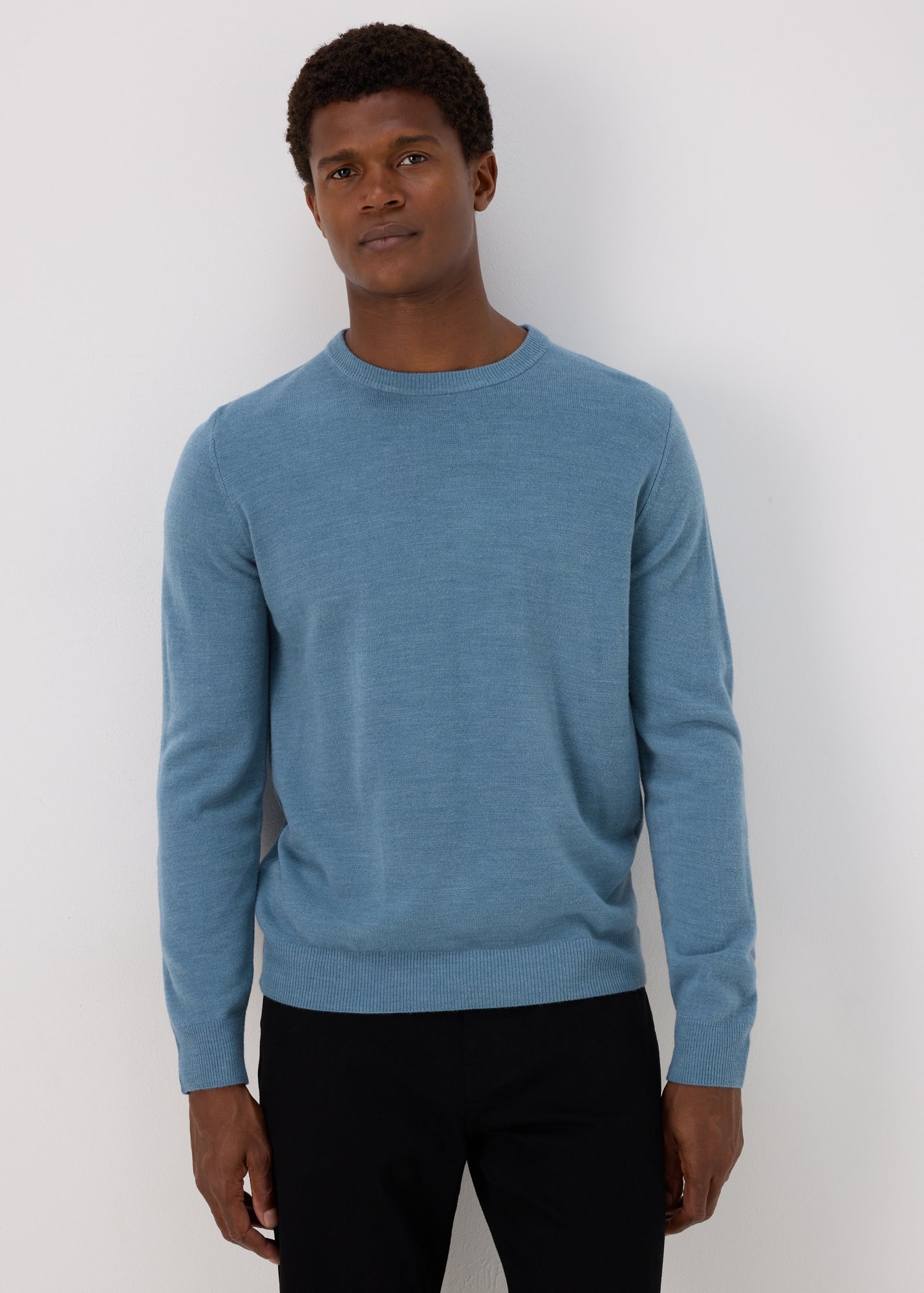 Blue Cashmilon Crewneck Jumper  M207076