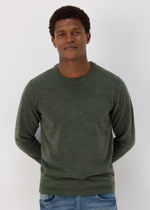 Khaki Soft Touch Crew Neck Jumper  M207082