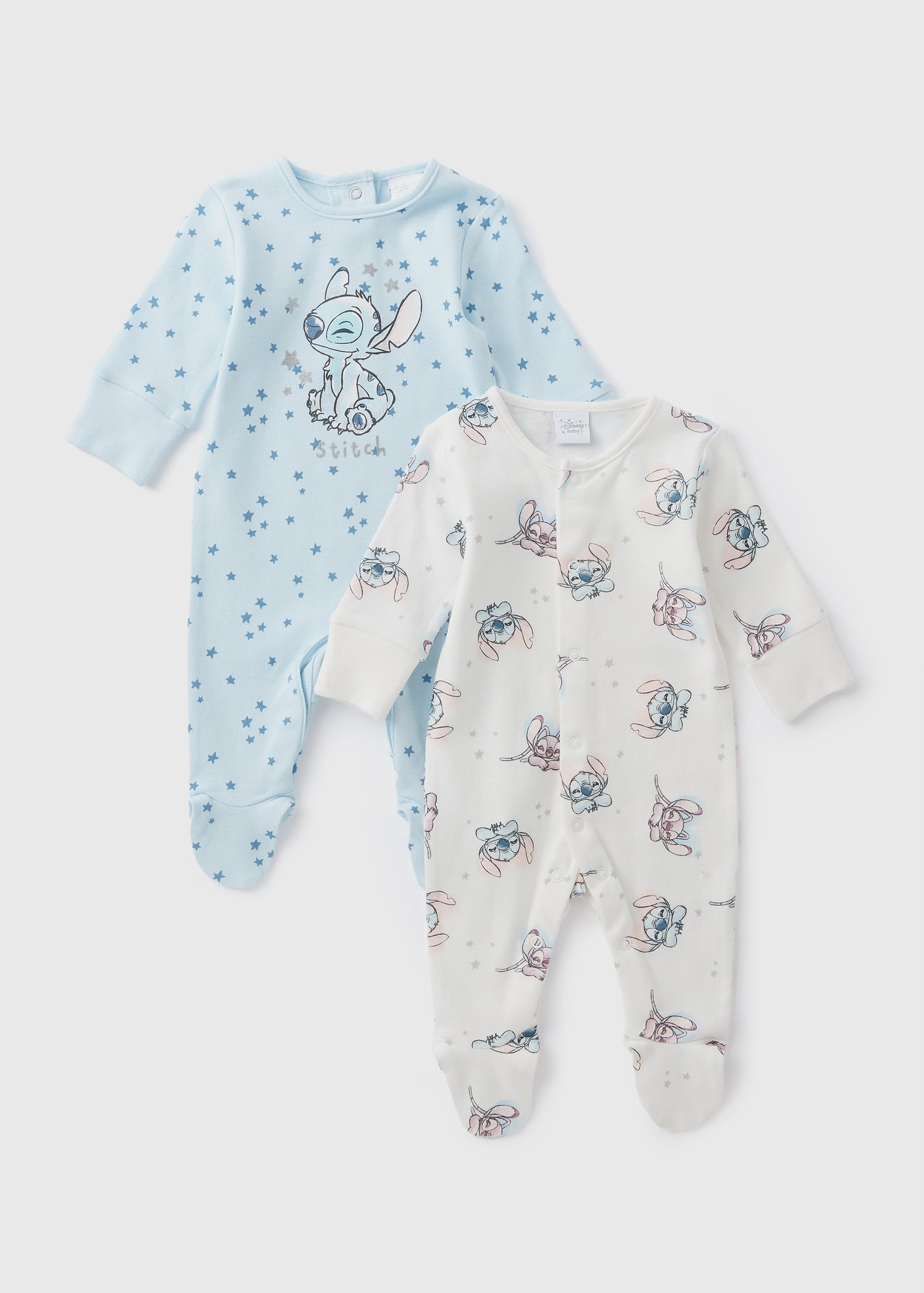 2 Pack Disney Baby Blue Sleepsuits (Newborn-18mths)  C294418