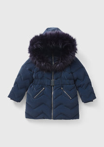 Girls Navy Padded Coat (7-15yrs)  G180935